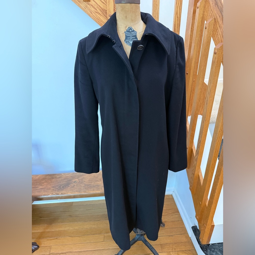 Calvin Klein Collection Black Long Dress Coat